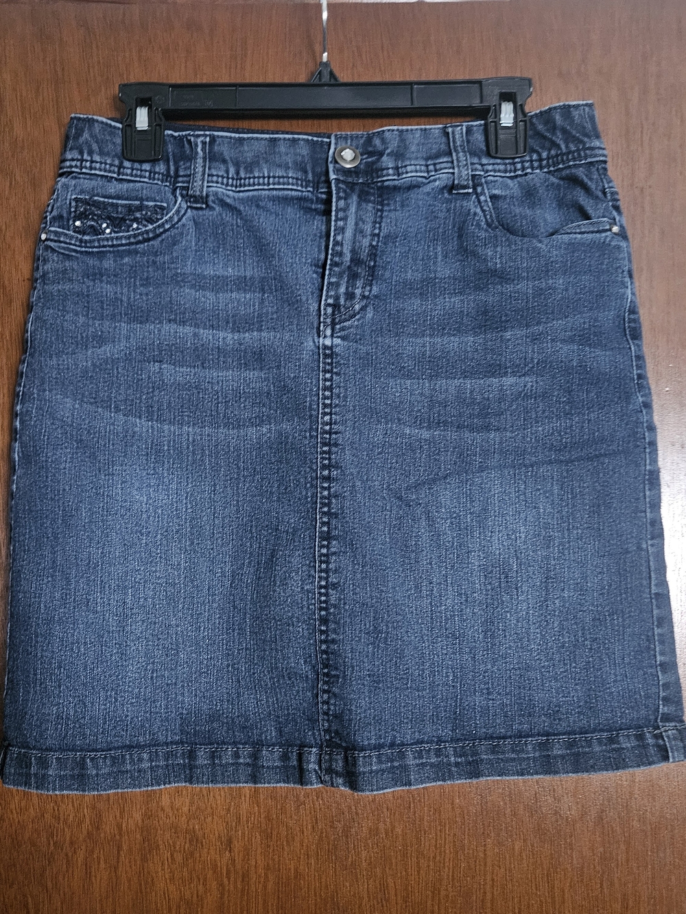 Christopher & Banks Dark Blue Denim Mini Skirt